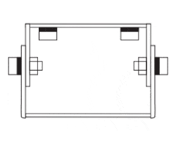 Accessory - Trunnion mount bracket To use for wall and ground mount