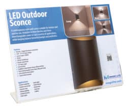 Click for more information on Merchandising Display - OUTDOOR SCONCE