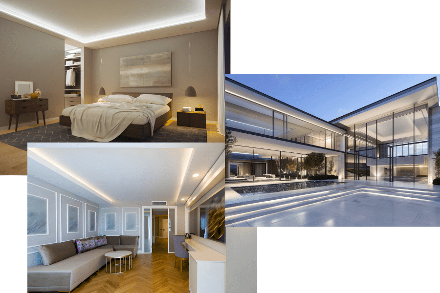 120V eStrip Magic Lite Indoor and Outdoor Application Shots