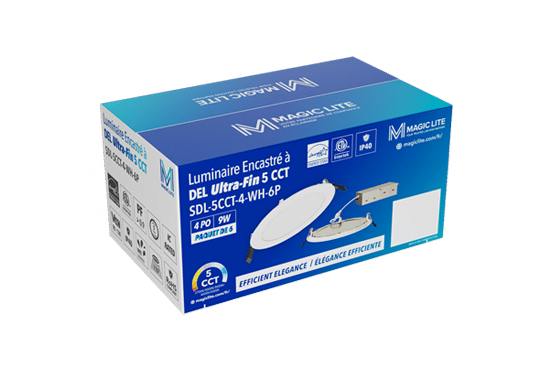 6 Pack_5CCT Ultra-Thin LED Recessed Ceiling Light 5CCT Ultra-Thin LED Recessed Ceiling Light