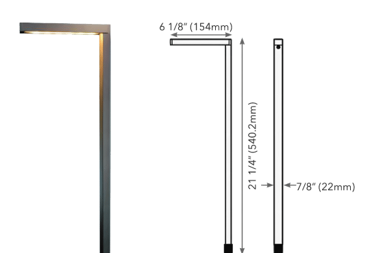 Modern Pathway Light sizing Modern Pathway Light